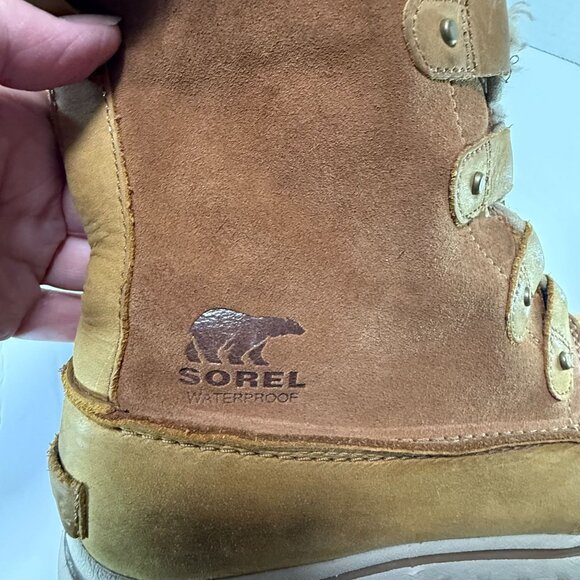 Sorel Women's Cozy Joan Waterproof Leather Suede Boot Size 9 - Picture 6 of 10